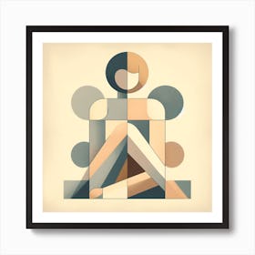 Geometric Woman Art Print