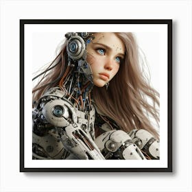 Robot Girl 17 Art Print