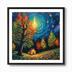 House In The Woods Art Print