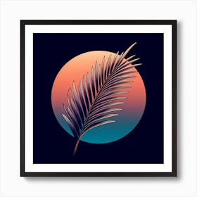 Palm leaf 2 Art Print