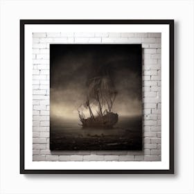 Ship In The Dark Art Print