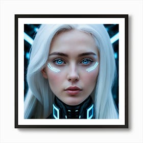 Futuristic Girl 36 Art Print