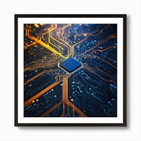 Circuit Board 7 Art Print