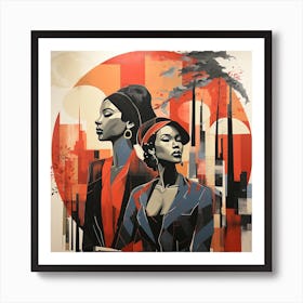 'Two Women' 2 Art Print