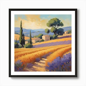 Lavender Field Art Print