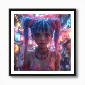 Kawaii Girl Art Print