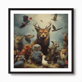 'The Animals' Art Print
