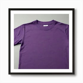 Purple T-Shirt Art Print