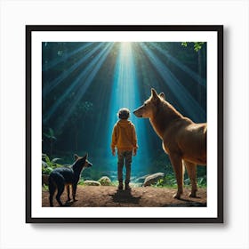 human-animal-relation-2 Art Print