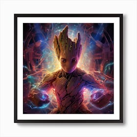 Guardians Of The Galaxy Groot 1 Art Print