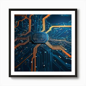 Circuit Board 32 Art Print