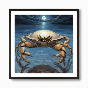 Crab At Night 24 Art Print