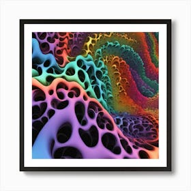 holes in my rainbow Art Print