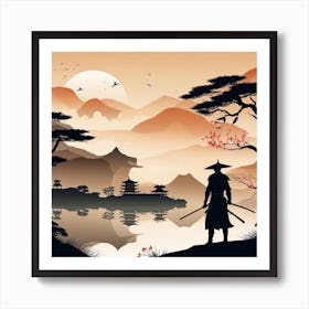 Asian Landscape Art Print