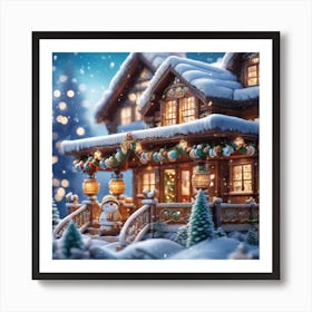 Christmas House 113 Art Print