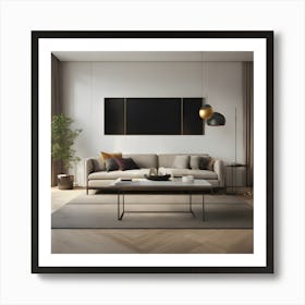 BB Borsa Modern Living Room Art Print