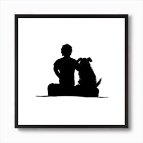 Best Friend Square Art Print