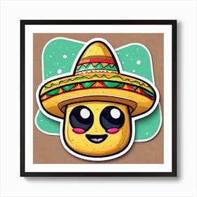 Mexican Sticker 9 Art Print