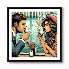 Coffee Lovers 1 Art Print