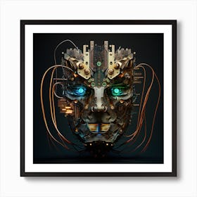 Face Of Technology Art Print