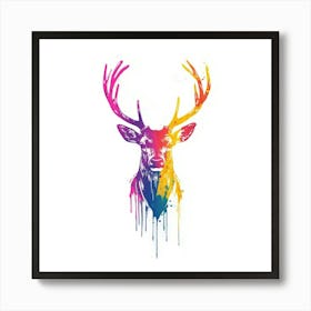 Deer Head Painting Art Print