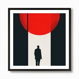 Man In The Red Coat Art Print