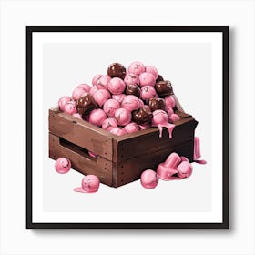 Pink Candy Crate 2 Art Print