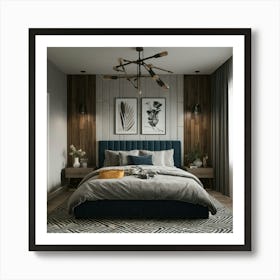 Modern Bedroom Art Print