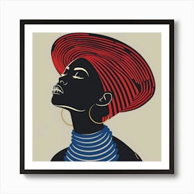 African Woman 133 Art Print