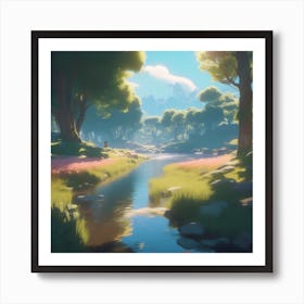 Wind And The Trees Art Print