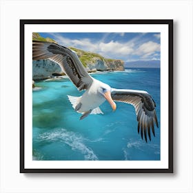 Pelican In Flight Art Print