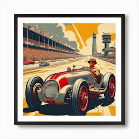 Racing Car Art Print