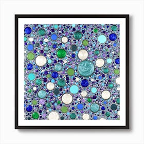 Mountain Zen Square Art Print