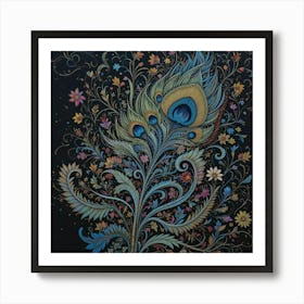 Peacock Feather 2 Art Print