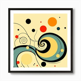 Abstract Swirls 1 Art Print