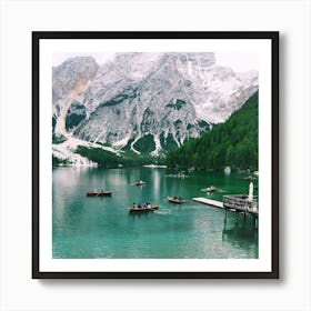 Dolomite Lake Art Print