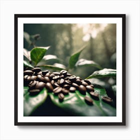 Coffee Beans In The Forest 5 Art Print