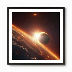 Earth From Space 7 Art Print