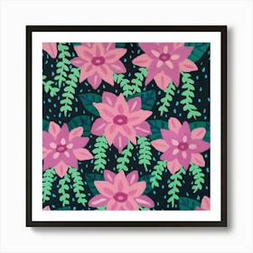 Pink Flowers Art Print