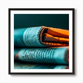 Stack Of Newspapers Art Print