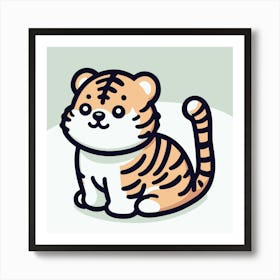 Cute Tiger 1 Art Print