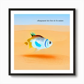 Fish In Desert Art Print