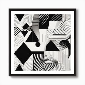 Abstract Geometric Pattern Art Print