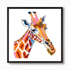 Reticulated Giraffe 03 Art Print