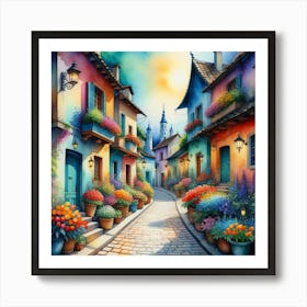 Street Scene Art Print