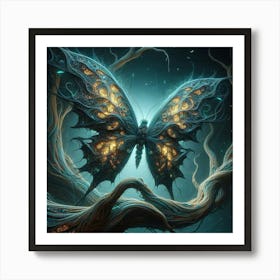 Dark Fantasy Butterfly Art Print