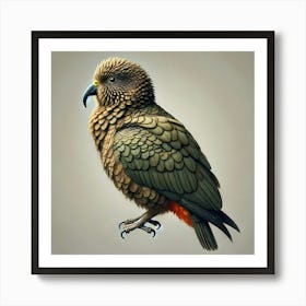 Kiwi Parrot 1 Art Print