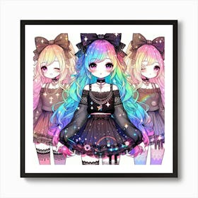 Kawaii 3 Art Print