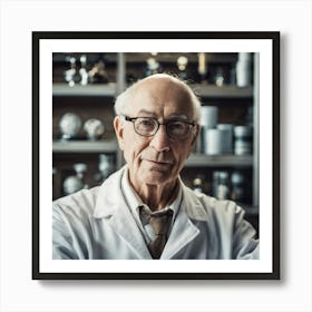 Portrait Of A Scientist Art Print