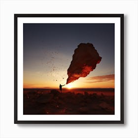 Red Rock Bender Art Print